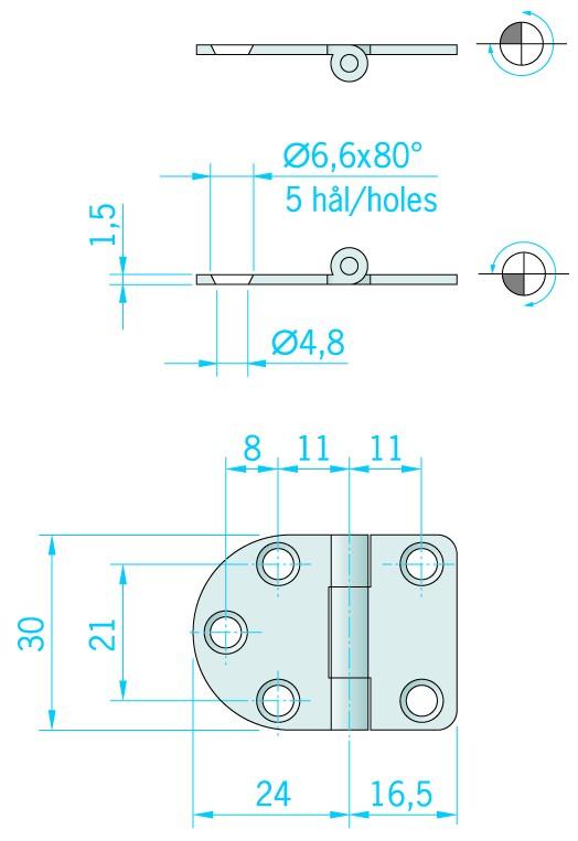 823RVS_vlakscharnier_40_5x30_mm
