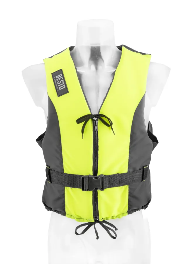 Besto_Dinghy_zipper_yellow_black_zwemvest