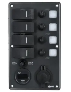 Schakelpaneel_4_voudig_met_Volt_en_USB